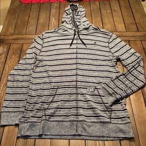 Striped Men’s Hurley Zipper Hoodie
